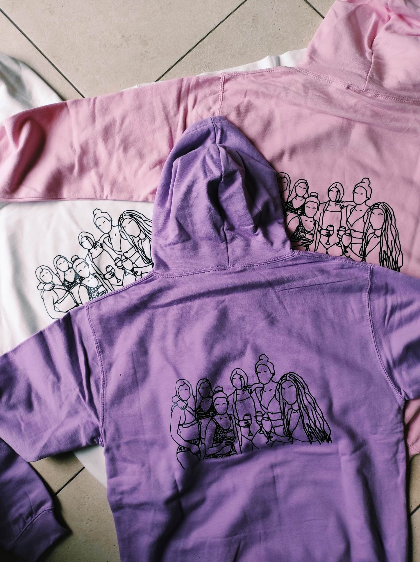 Bedrukte hoodie of sweater gepersonaliseerd GROEP VANAF 15 STUKS