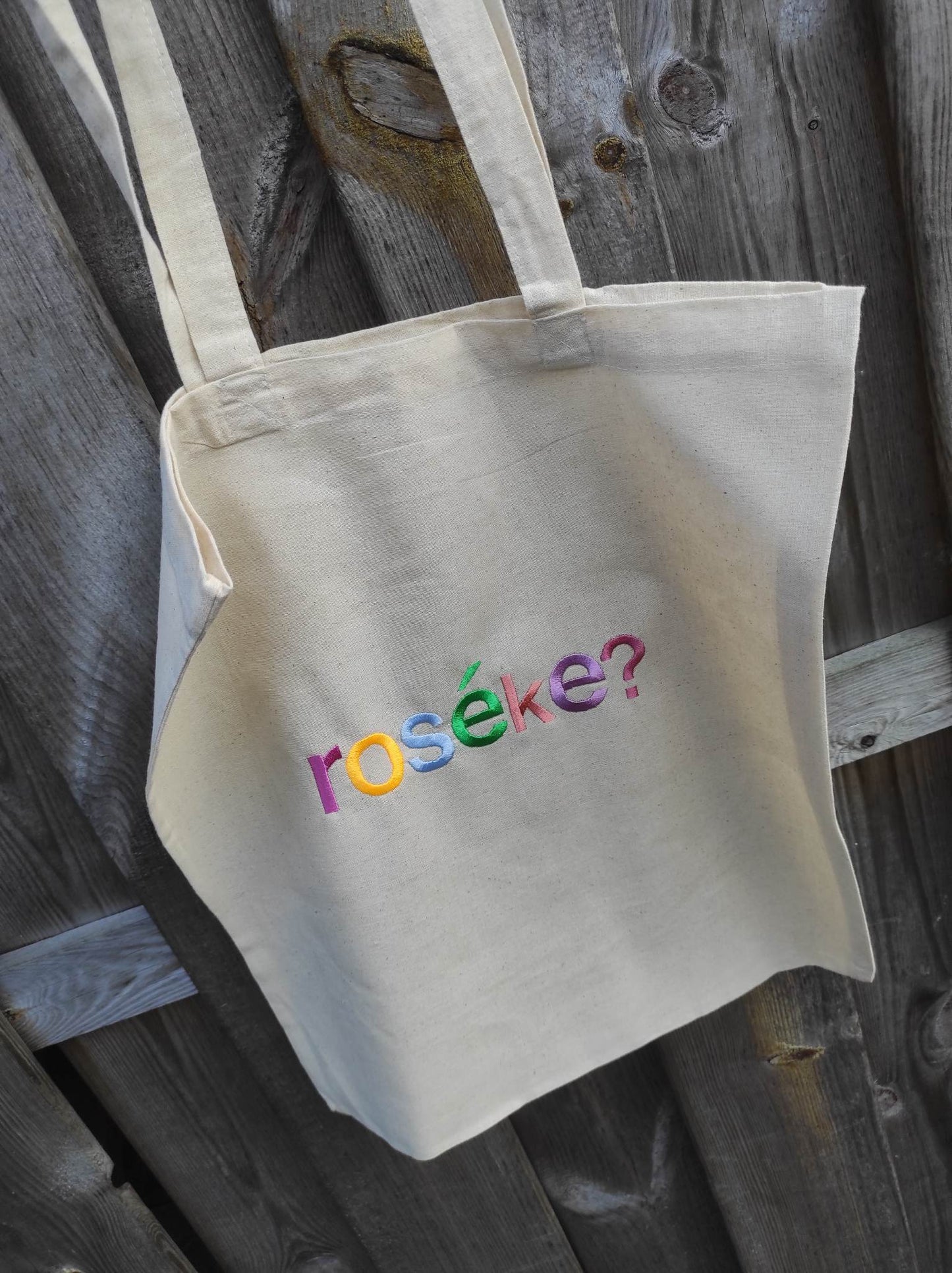 Geborduurde Tote Bag gepersonaliseerd